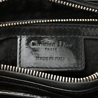 Christian Dior Patent Cannage Medium Lady Dior Black 6 of 10