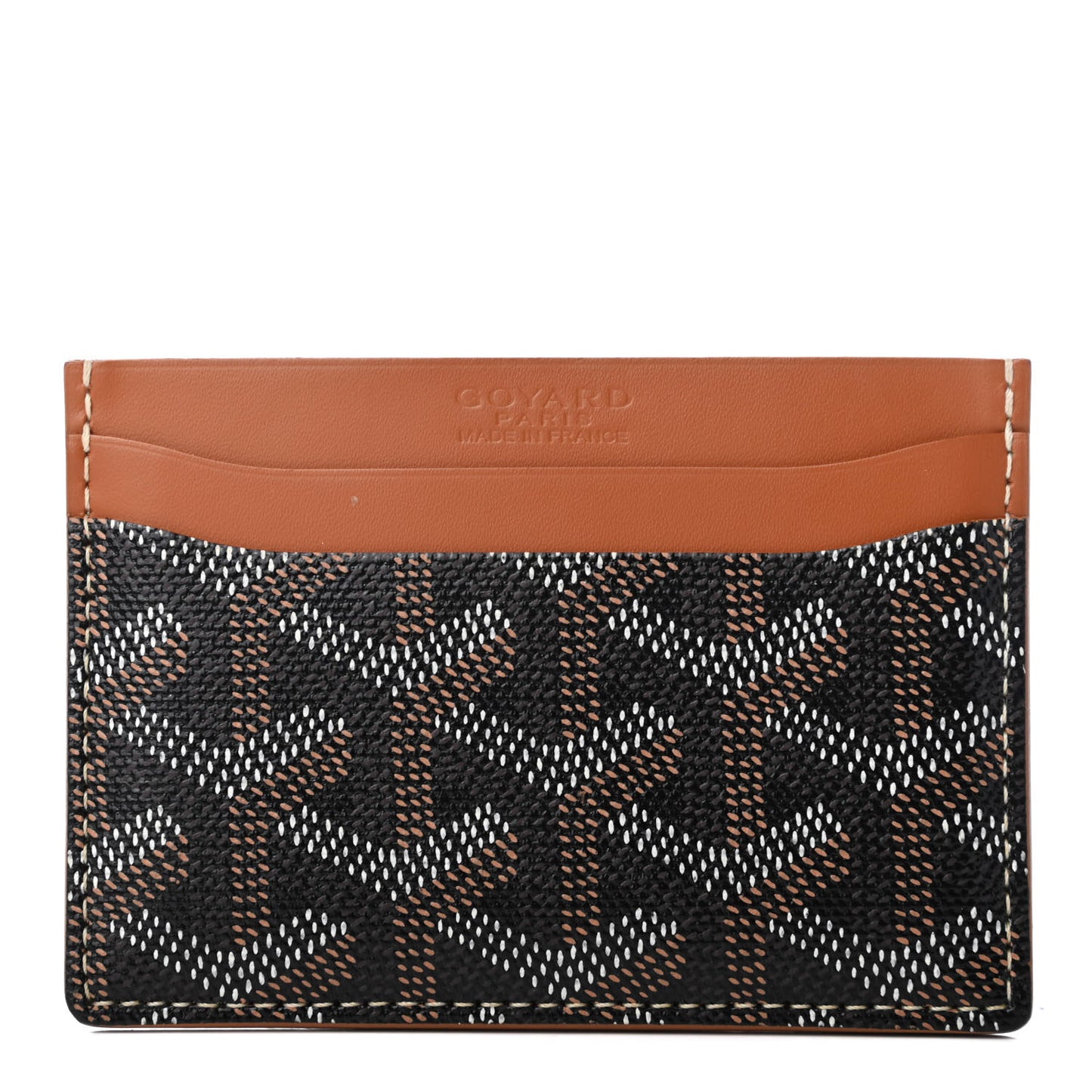 Goyardine Saint Sulpice Card Holder Black Gold