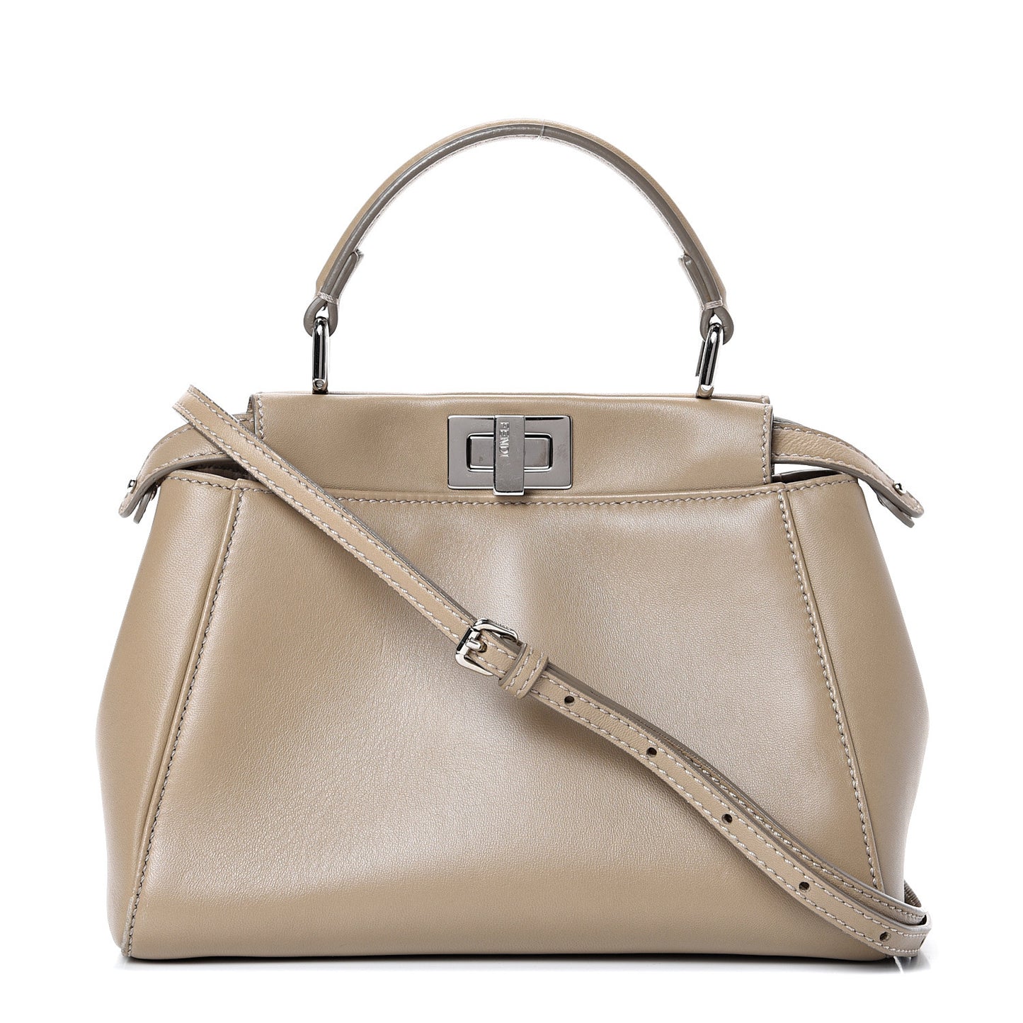 Nappa Mini Peekaboo Iconic Satchel Tortora
