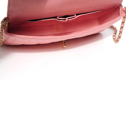 Chanel Lambskin East West Chocolate Bar Flap Pink 7 of 7