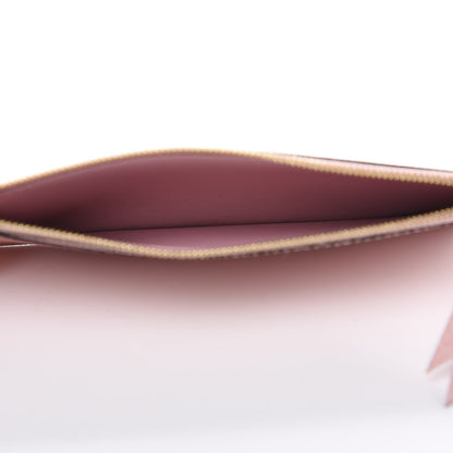 Louis Vuitton Calfskin Jeanne Wallet Zippered Insert Rose Ballerine 5 of 6