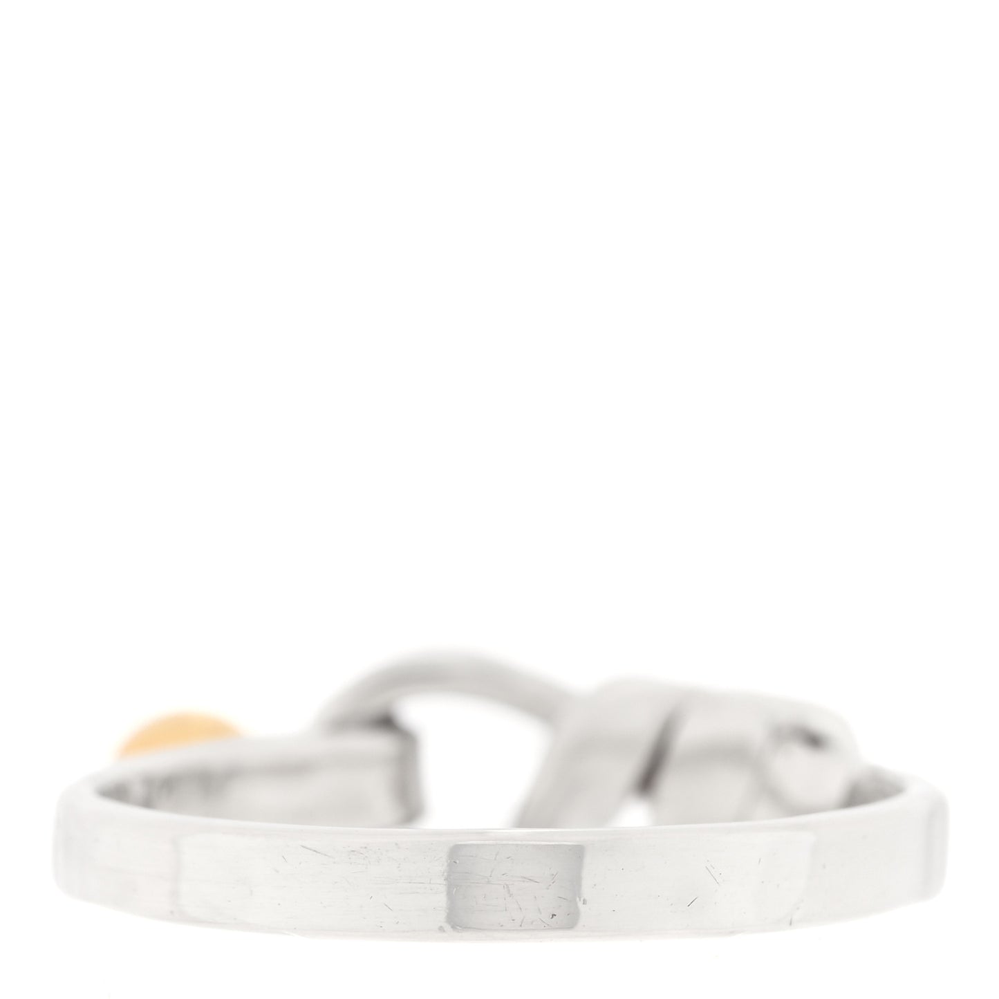 Sterling Silver 18K Yellow Gold Loop Ring 54 6.75