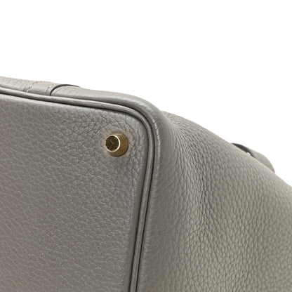 Hermes Taurillon Clemence Picotin Lock 18 PM Gris Meyer 10 of 13