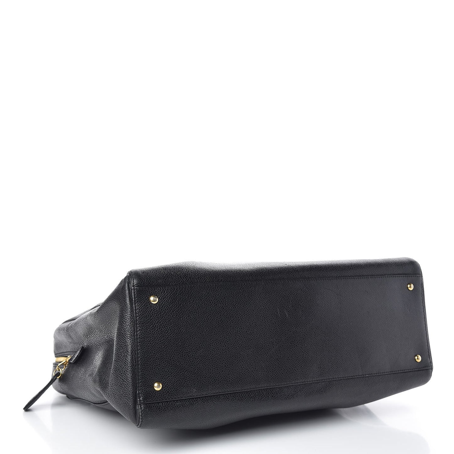 Caviar Large CC Shoulder Bag Black