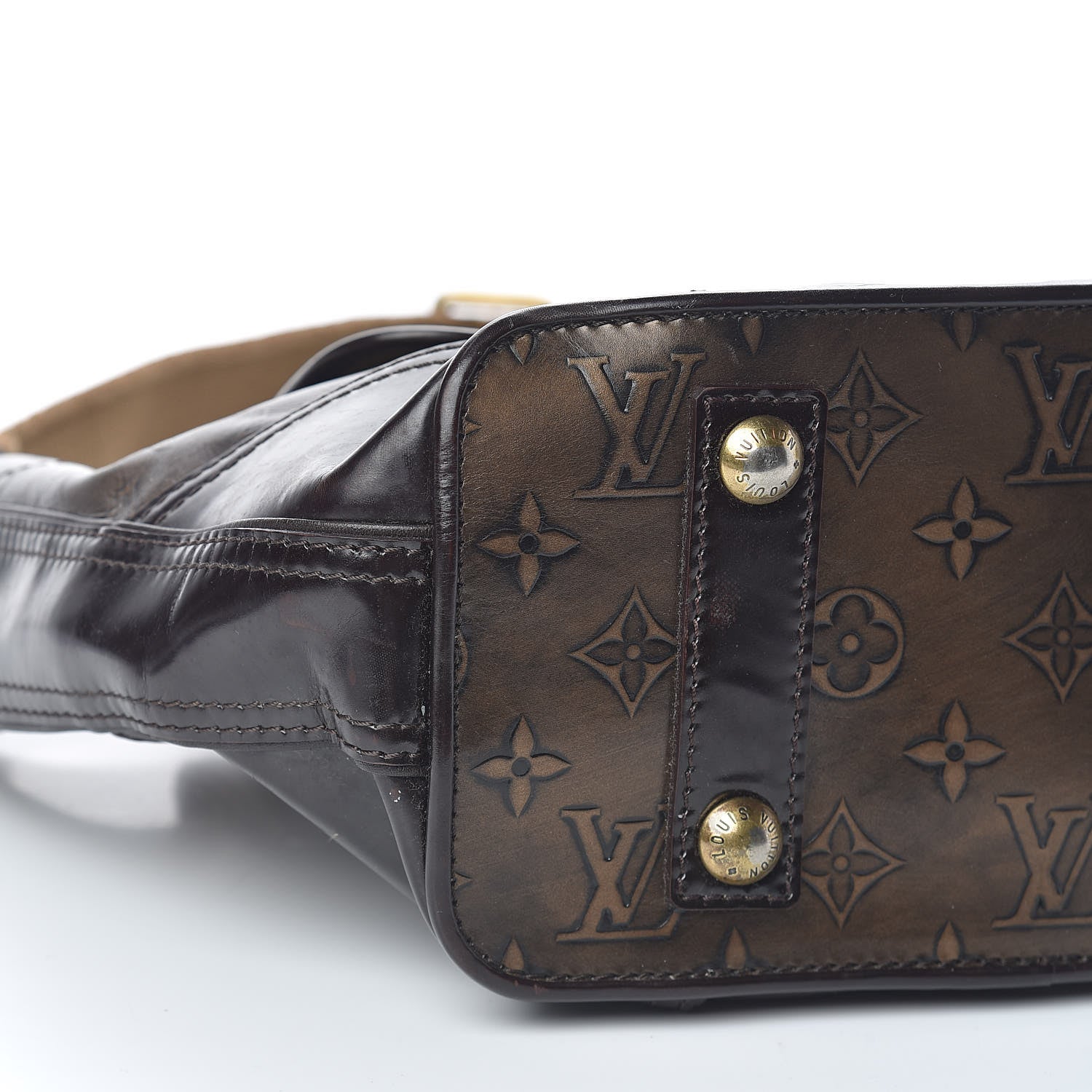 Louis Vuitton Monogram Embossed Sergent PM Bronze 7 of 9