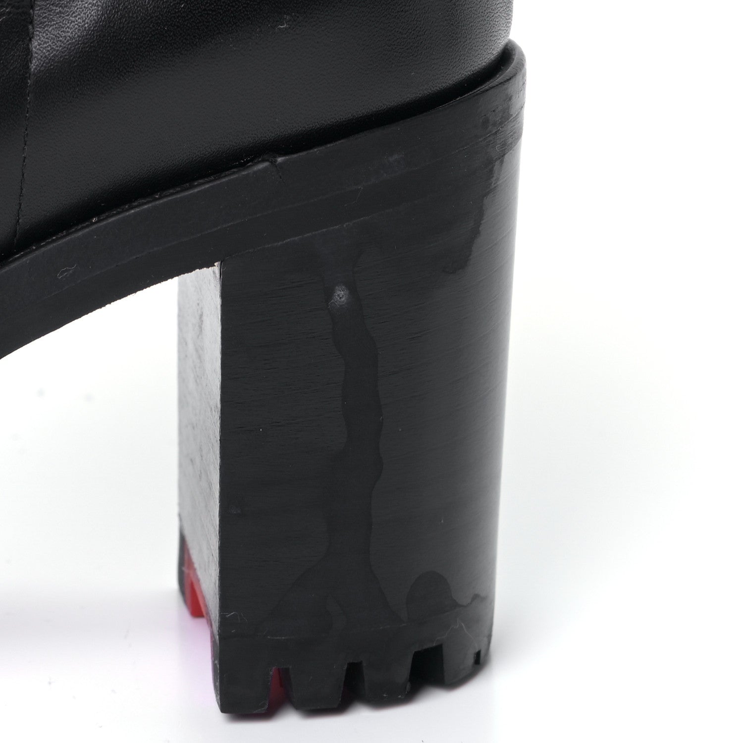Christian Louboutin Calfskin Communa 70 Ankle Boots 36.5 Black 10 of 10