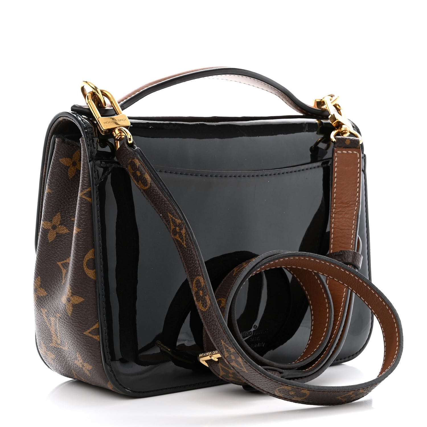 Louis Vuitton Patent Calfskin Monogram Cherrywood PM Black 3 of 12