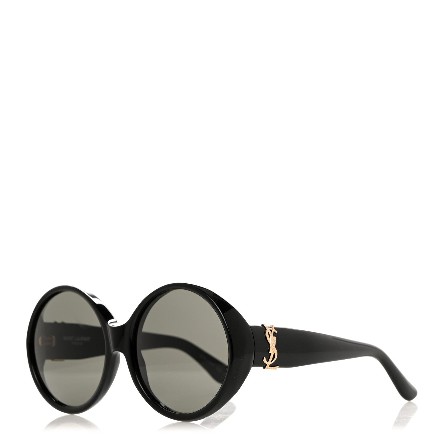 Saint Laurent Round SL M1 Sunglasses Black 1 of 8