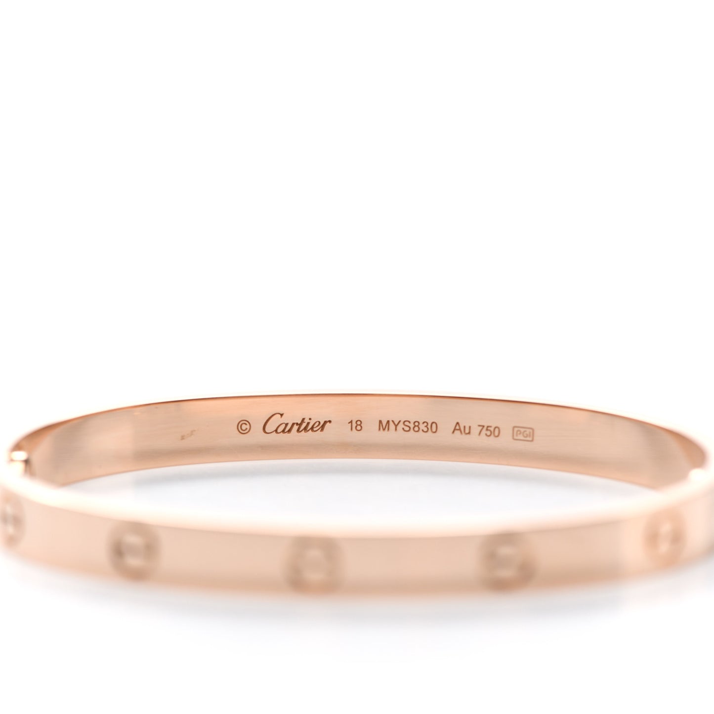18K Pink Gold LOVE Bracelet 18