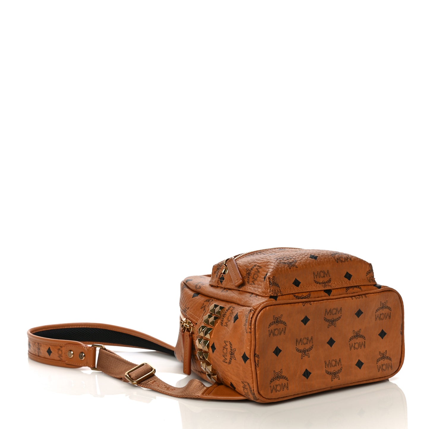 Visetos Side Stud Mini Stark Backpack Cognac