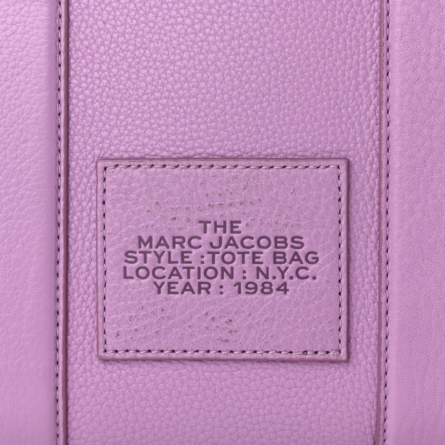Marc Jacobs Grained Calfskin Small The Tote Bag Regal Orchid 9 of 11