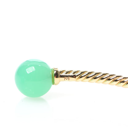 David Yurman 18K Yellow Gold Chrysoprase 8.5mm Solari Bead Bracelet 4 of 4