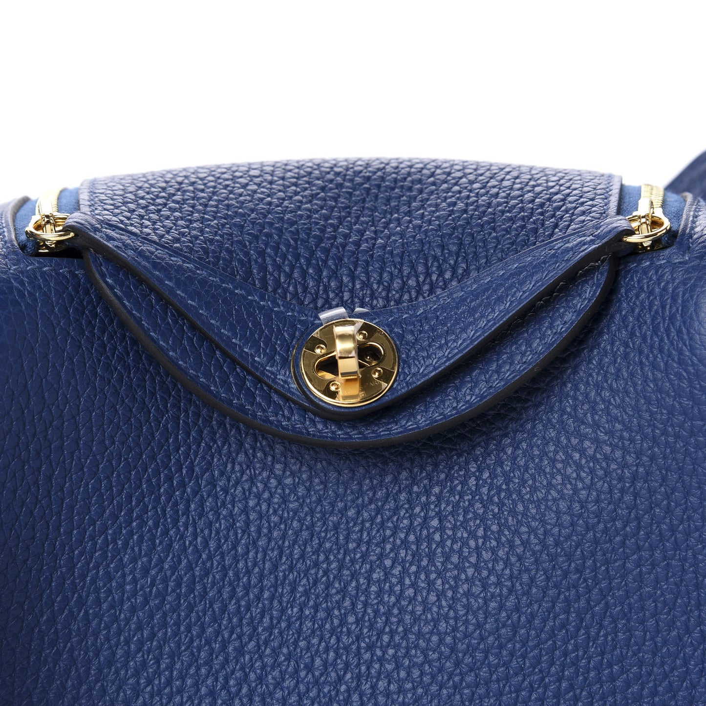 Taurillon Clemence Mini Lindy 20 Deep Bleu