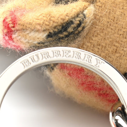 Burberry Thomas Check Trench Teddy Bear Keychain Charm Camel 4 of 5