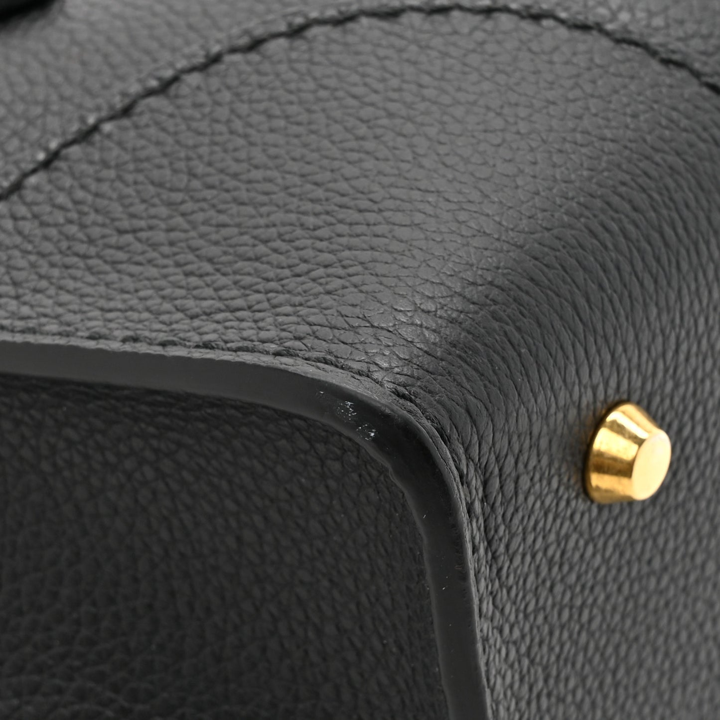 Grained Calfskin Small Legend Satchel Black