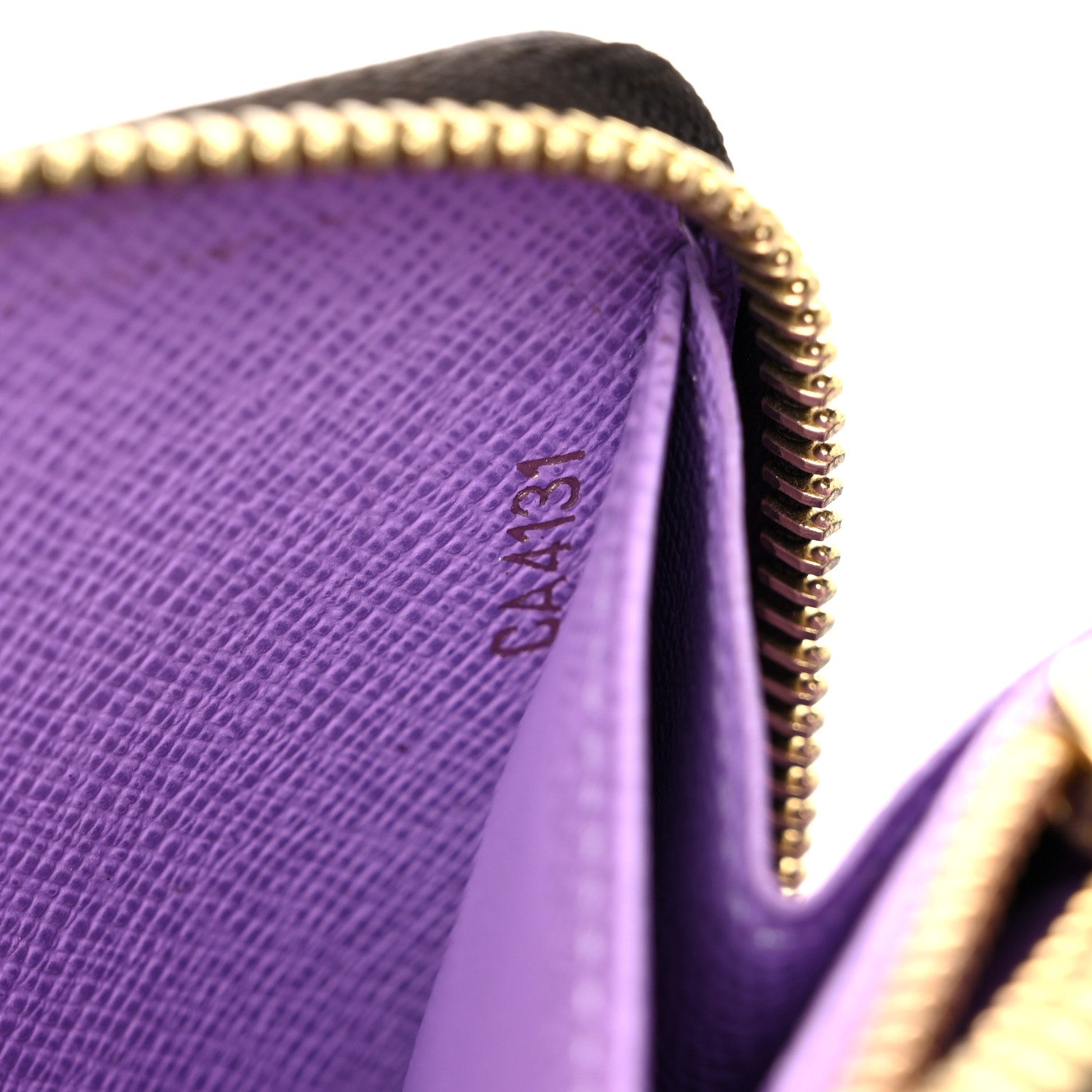 Louis Vuitton Damier Ebene Illustre Zippy Wallet Violet 7 of 9
