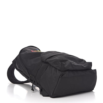 Balenciaga Nylon Milano Paris LA Embroidered Explorer Backpack Black 4 of 10