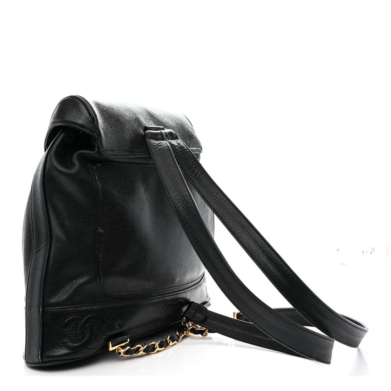 Chanel Caviar CC Backpack Black 4 of 15
