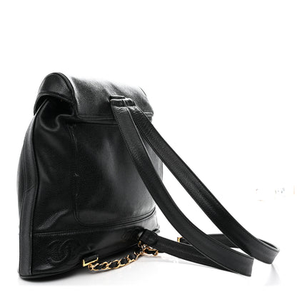 Chanel Caviar CC Backpack Black 4 of 15