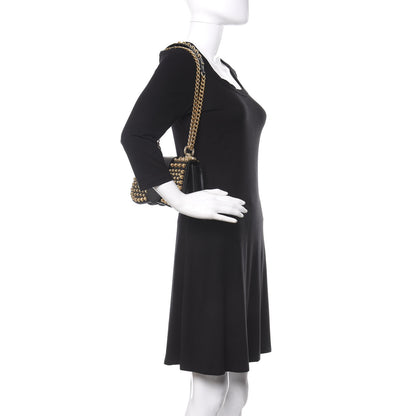 Prada City Calf Studded Sidonie Shoulder Bag Black 2 of 8