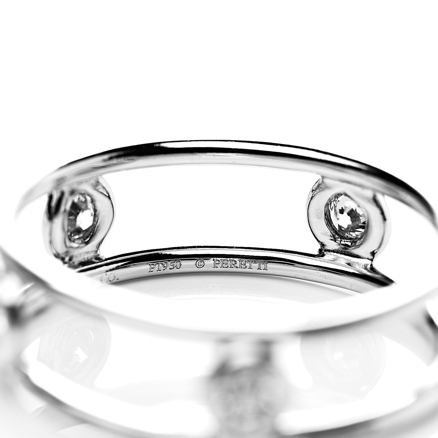 Platinum Diamond Elsa Peretti Diamonds by the Yard Ring 53 6.25
