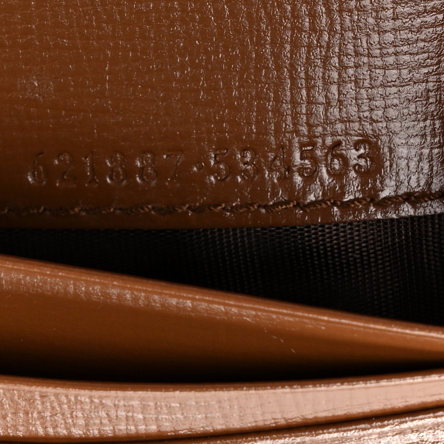 GG Supreme Monogram Horsebit 1955 Card Case Wallet Beige Ebony Brown Sugar