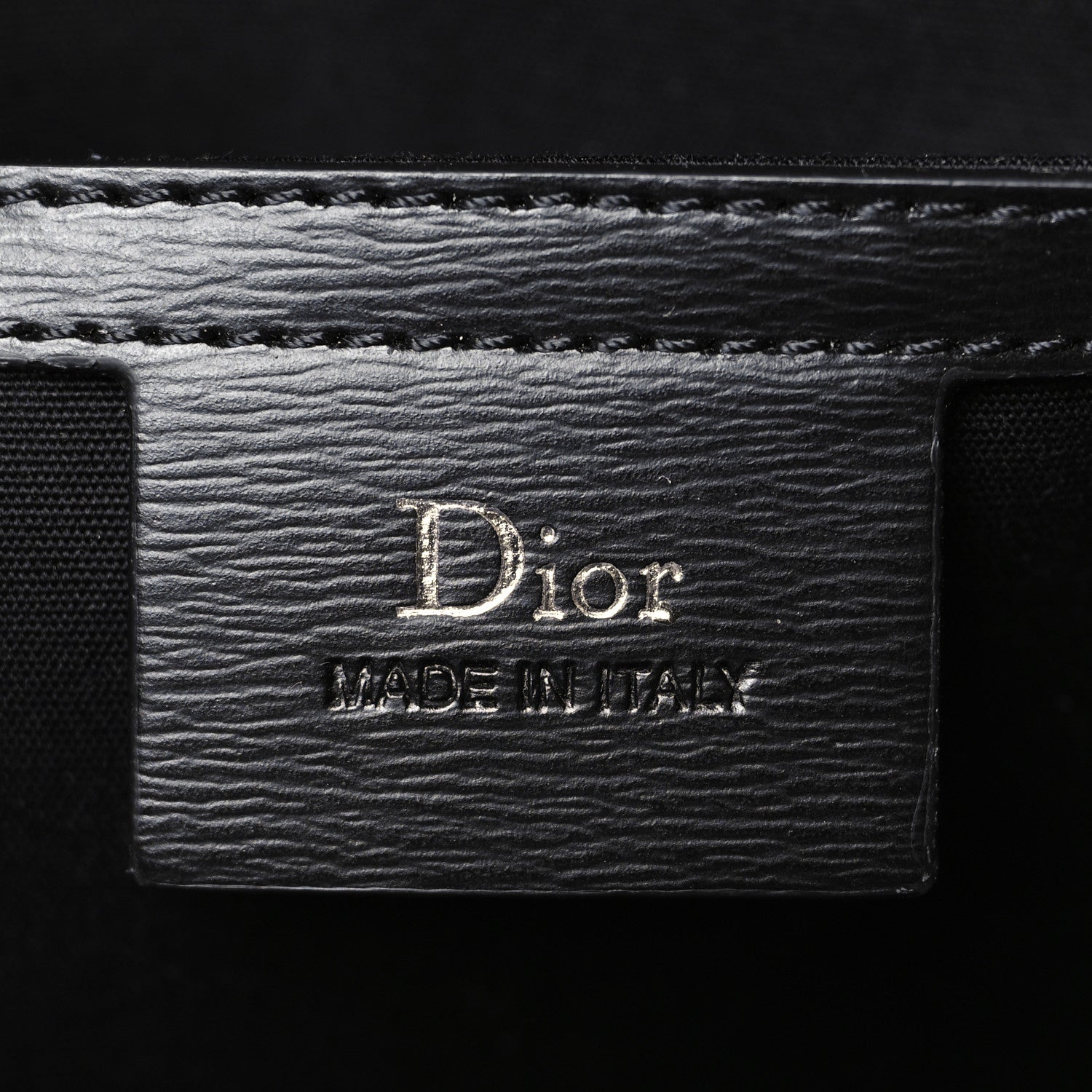 Christian Dior HOMME Coated Canvas Darklight Stitched Sling Backpack Black 6 of 9