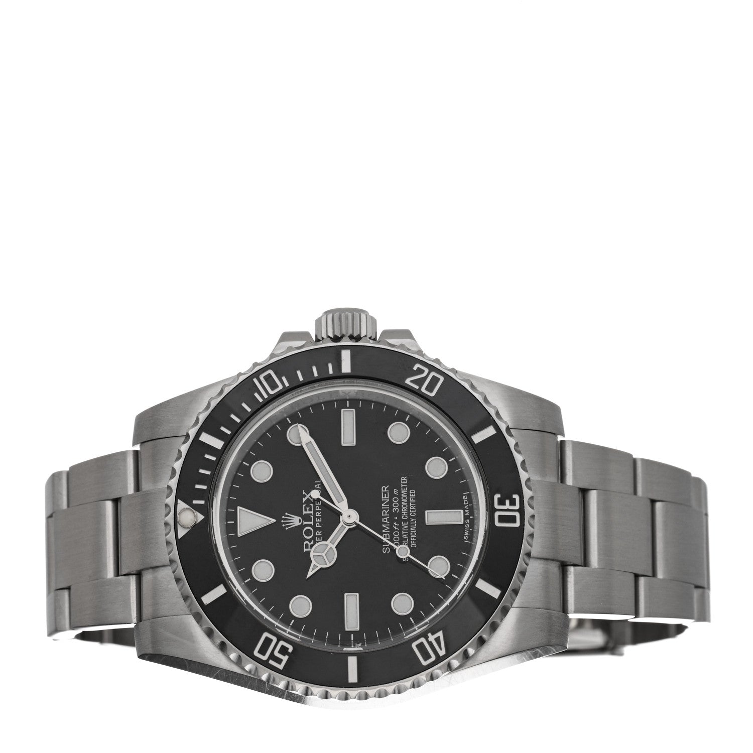 Rolex Stainless Steel 40mm Oyster Perpetual Submariner Watch Black 114060 2 of 4
