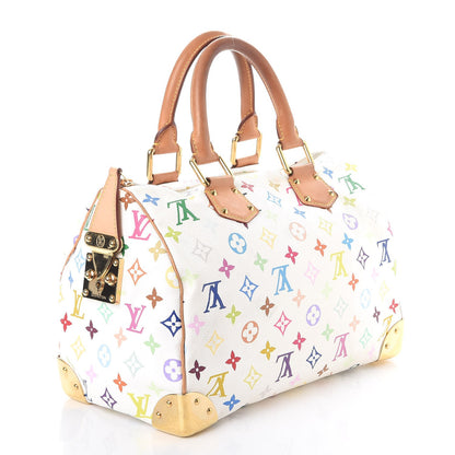 Louis Vuitton Monogram Multicolor Speedy 30 White 3 of 15