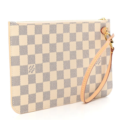 Louis Vuitton Damier Azur Neverfull MM GM Pochette 3 of 7