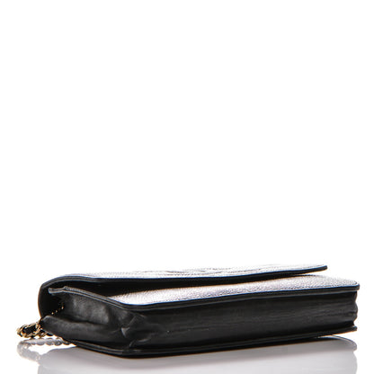 Chanel Caviar Timeless CC Wallet On Chain WOC Black 4 of 8