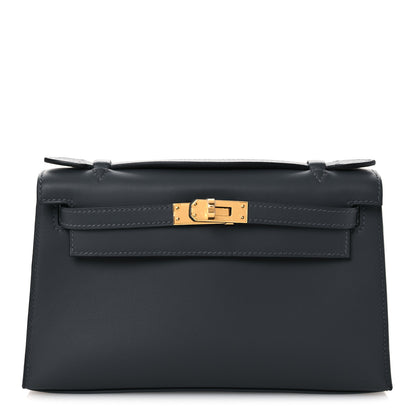 Hermes Swift Kelly Pochette Clutch Ardoise 1 of 12