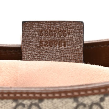 Gucci GG Supreme Monogram Azalea Calfskin Web Small Jackie 1961 Hobo Beige Ebony Brown Sugar 7 of 10