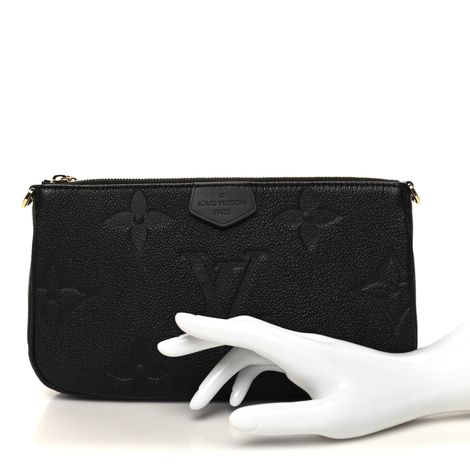 Louis Vuitton Empreinte Monogram Giant Multi Pochette Accessories Large Pochette Black 2 of 10