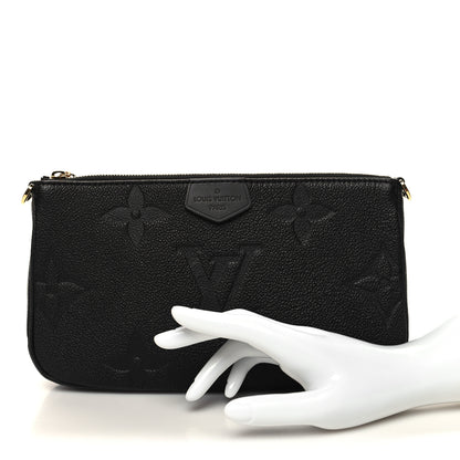 Louis Vuitton Empreinte Monogram Giant Multi Pochette Accessories Large Pochette Black 2 of 10