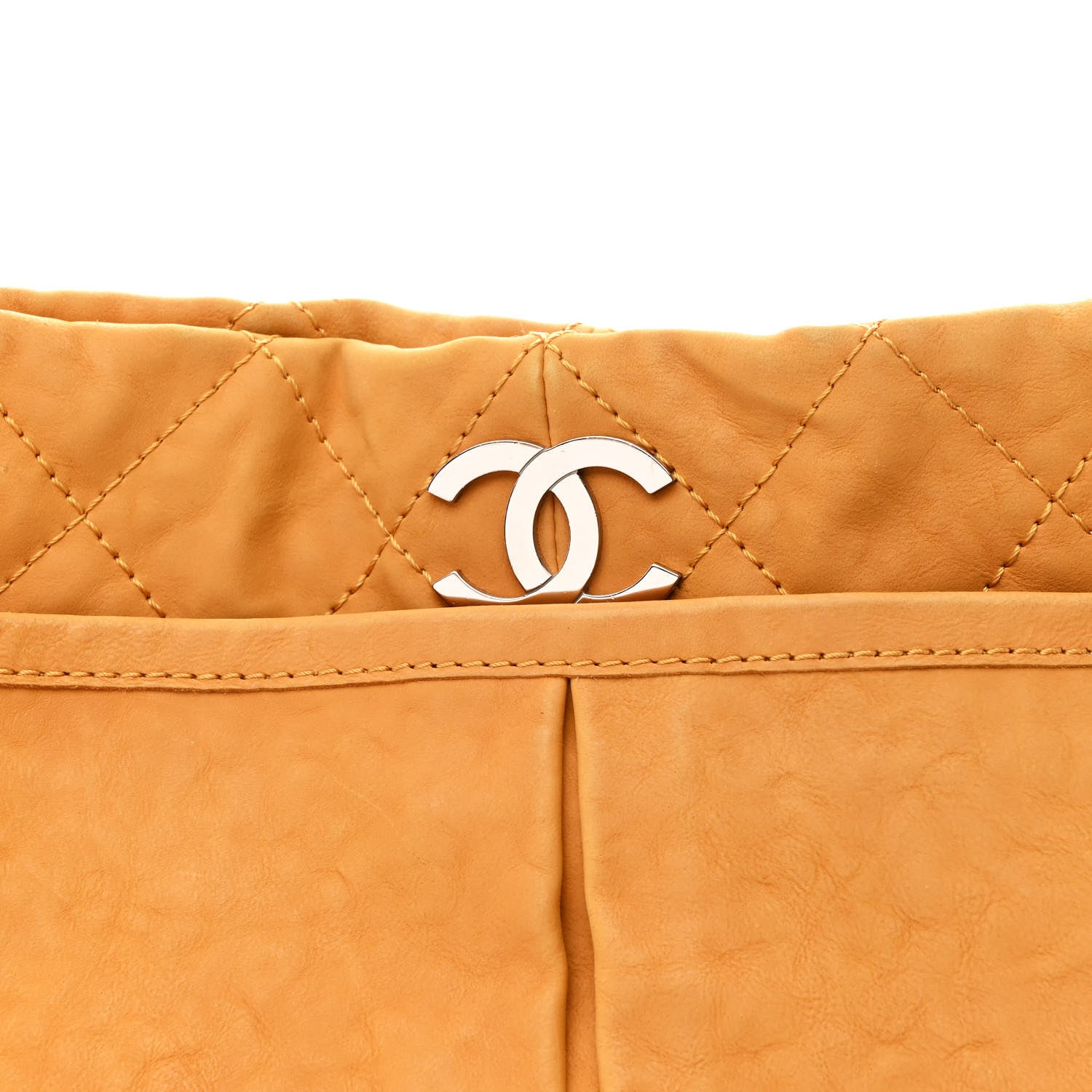 Chanel Ultra Soft Suede Calfskin Natural Beauty Tote Yellow 8 of 10
