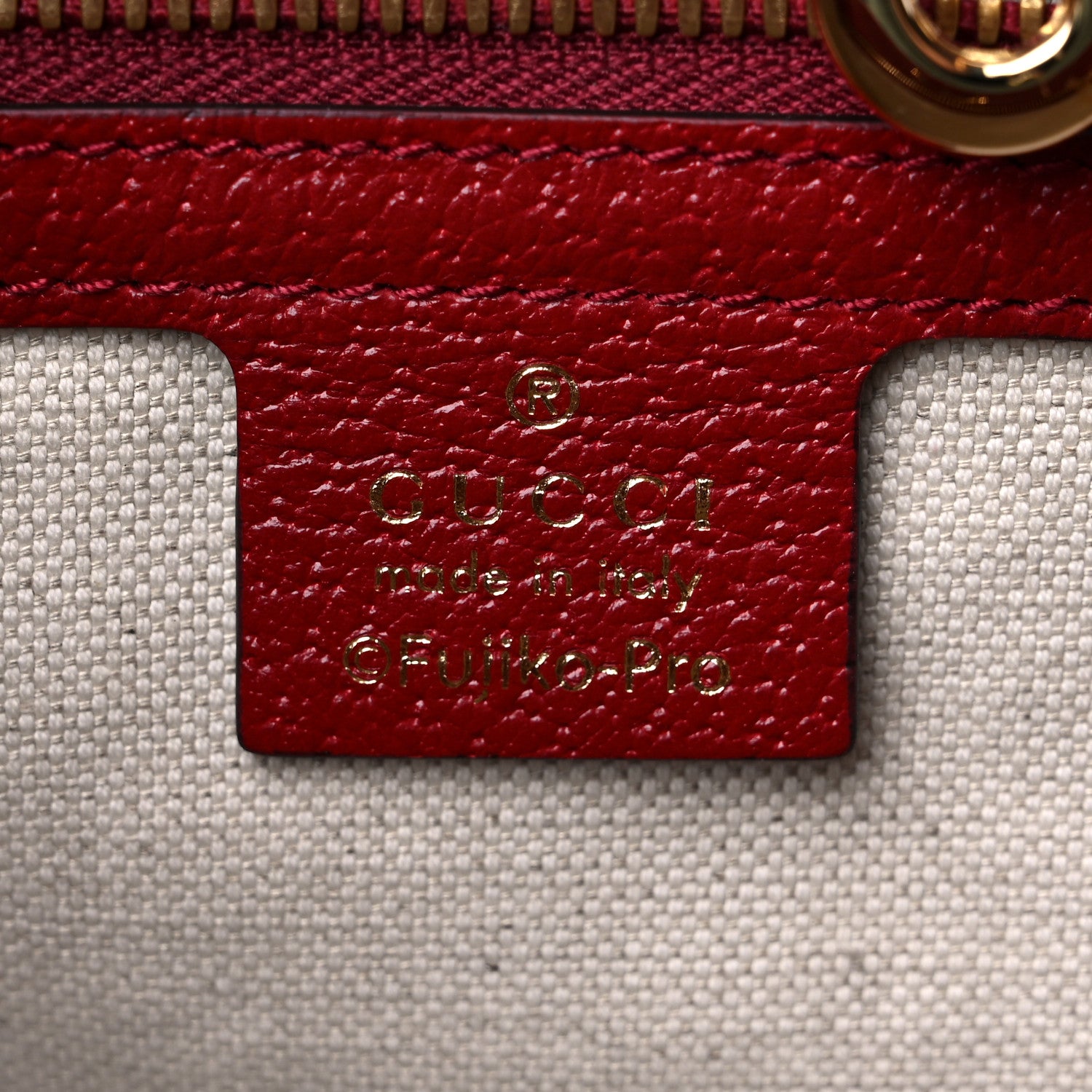 Gucci X DORAEMON Mini Vintage GG Supreme Monogram Large Tote Bag Beige Cherry Red 6 of 9