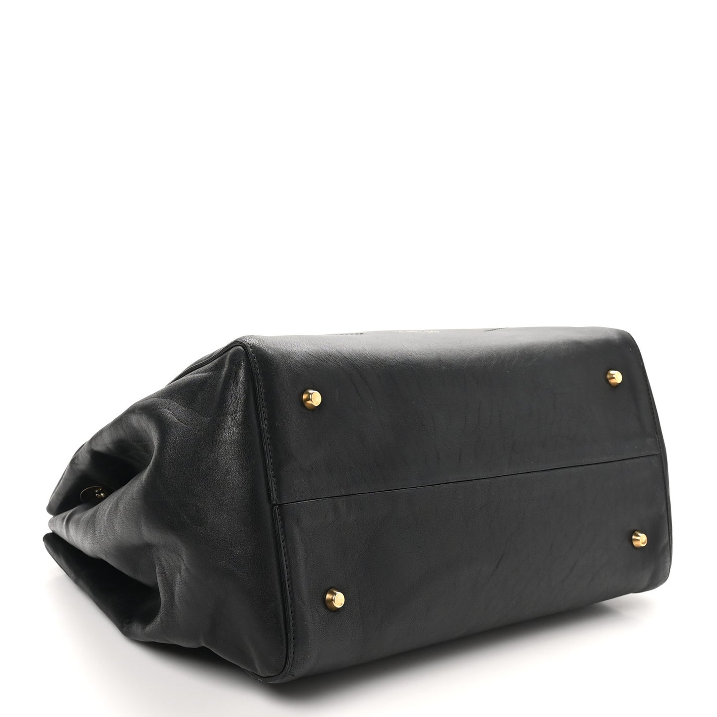 Lambskin Quilted Medium Sugar Shoulder Bag Black