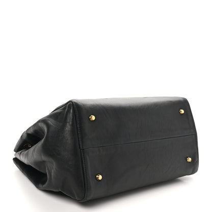 Lanvin Lambskin Quilted Medium Sugar Shoulder Bag Black 4 of 9
