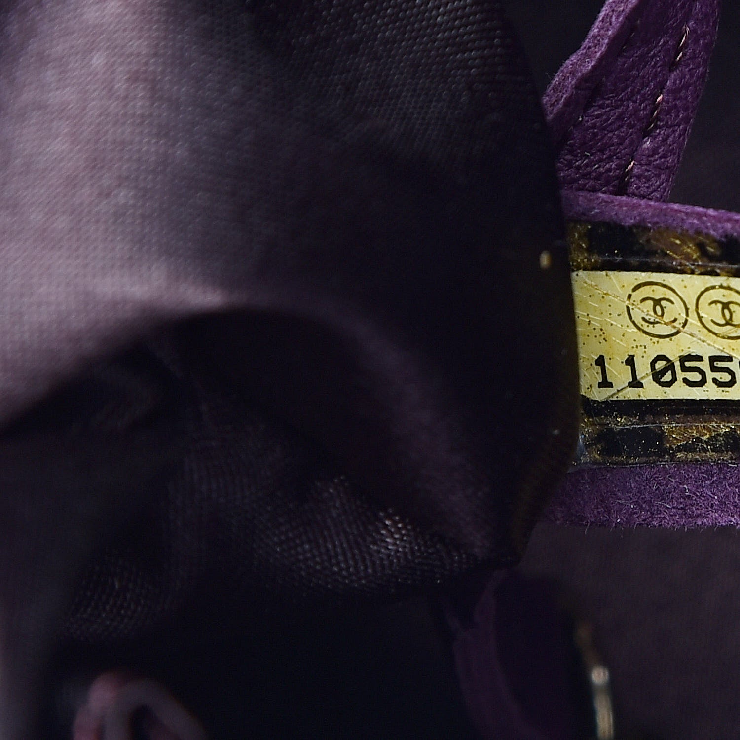 Chanel Lambskin Lady Braid Bowler Purple 7 of 11