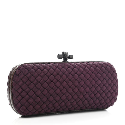Bottega Veneta Intreccio Impero Ayers Stretch Knot Clutch Burgundy 3 of 8