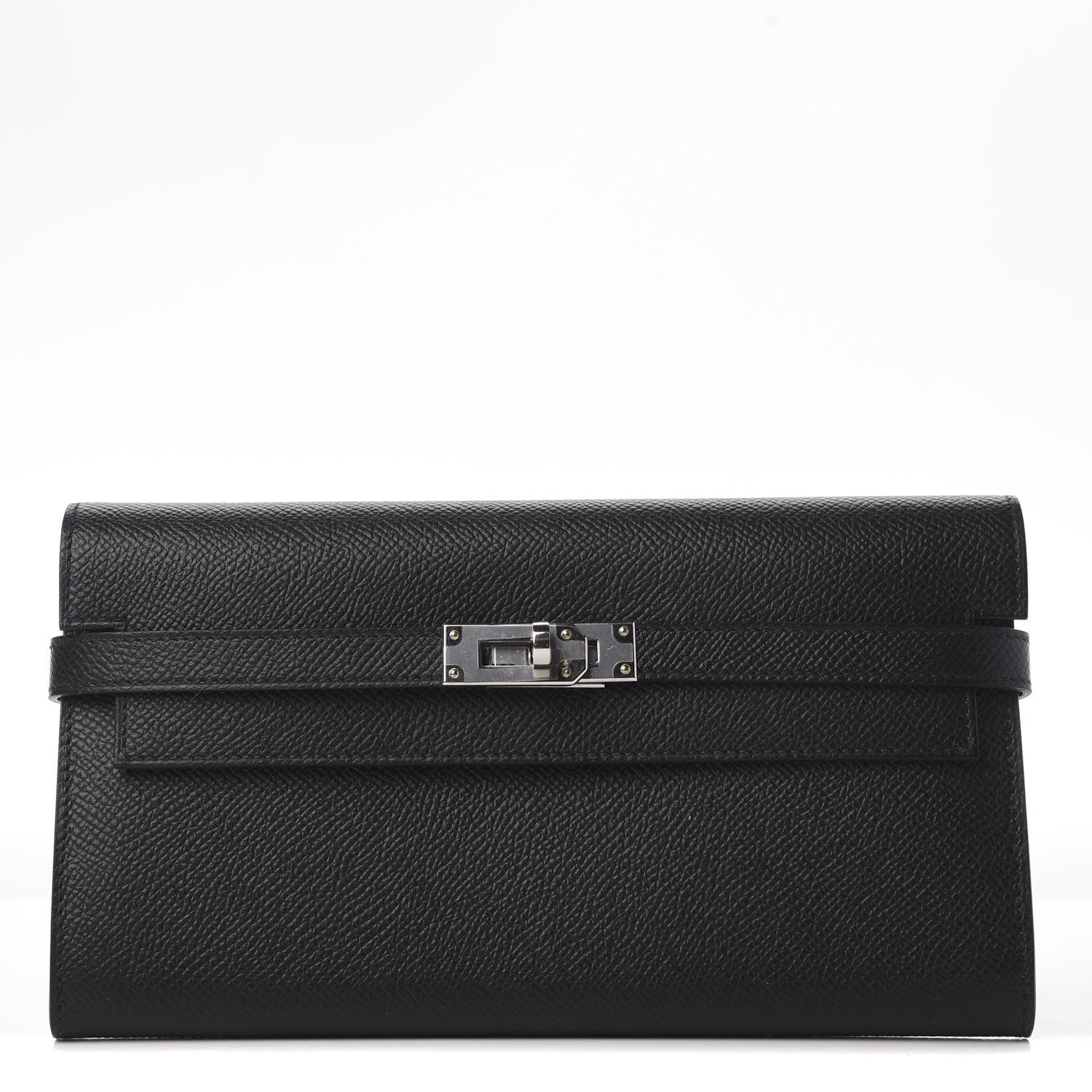 Hermes Epsom Kelly Longue Wallet Black 1 of 10