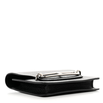 Hermes Chevre Mysore Roulis Slim Wallet Black 5 of 8