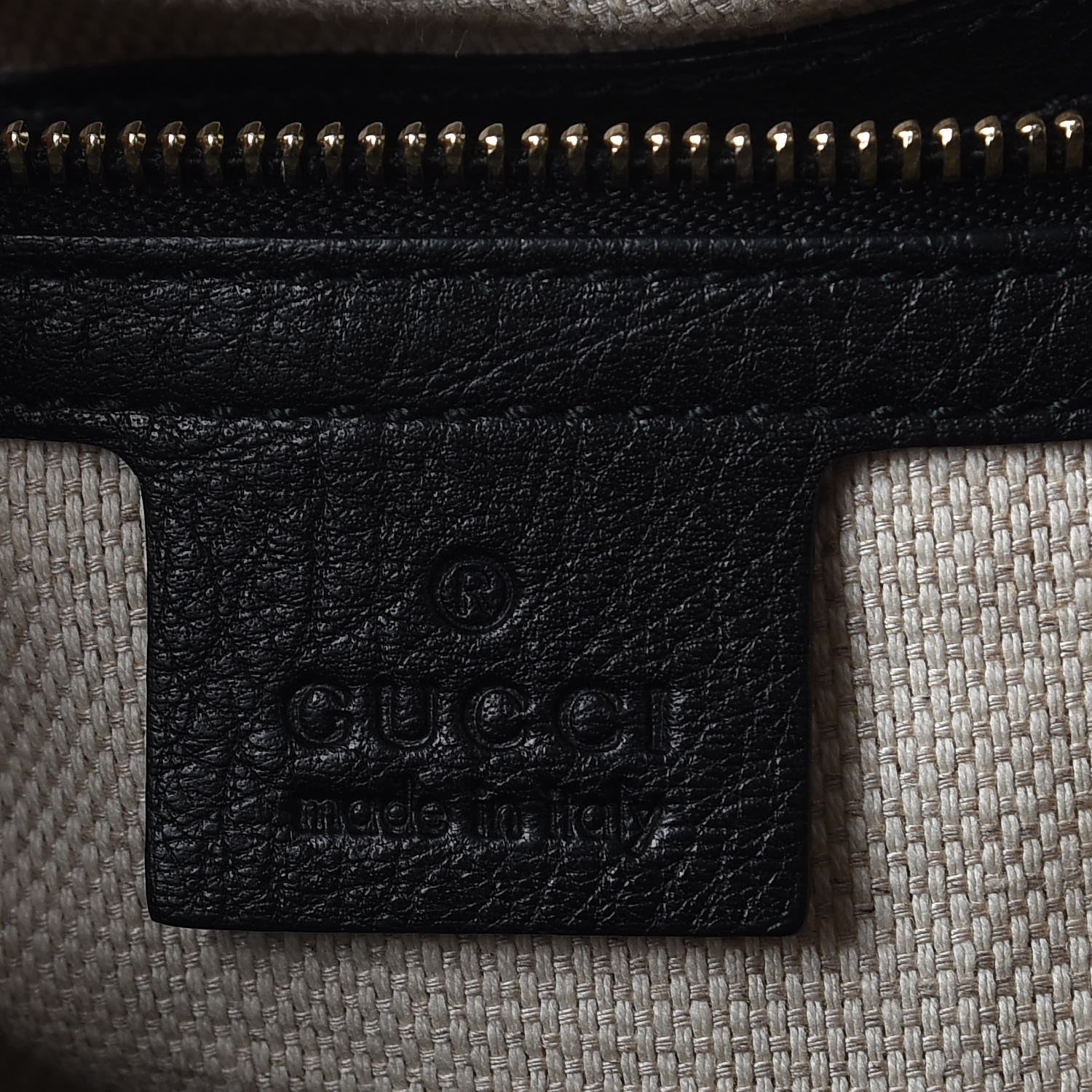 Gucci Pebbled Calfskin Medium Soho Shoulder Bag Black 6 of 10