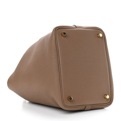 Hermes Taurillon Maurice Picotin Lock 18 PM Beige De Weimar 4 of 9