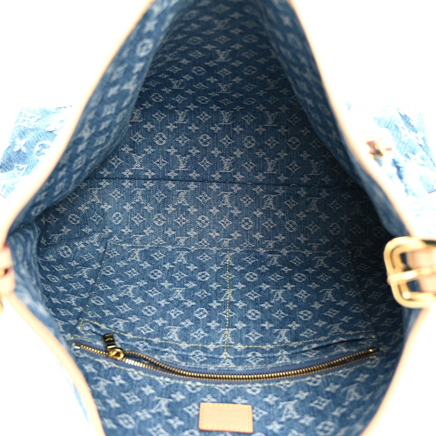 Monogram Denim CarryAll MM Blue