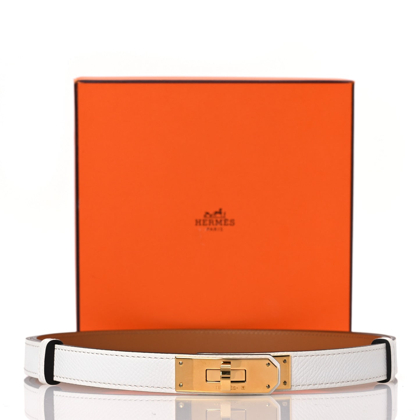Epsom Kelly Belt White