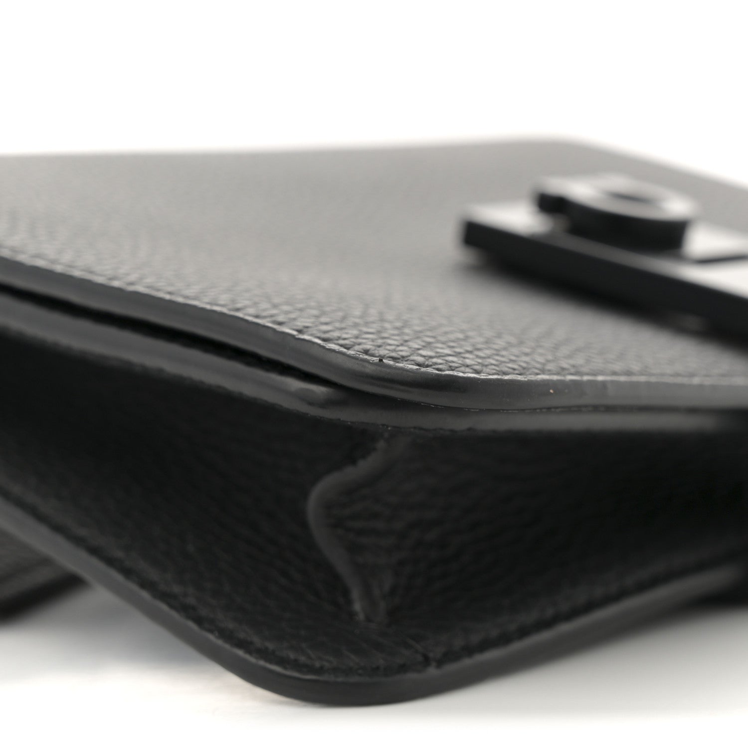 Salvatore Ferragamo Grained Calfskin Belt Bag Black 9 of 10