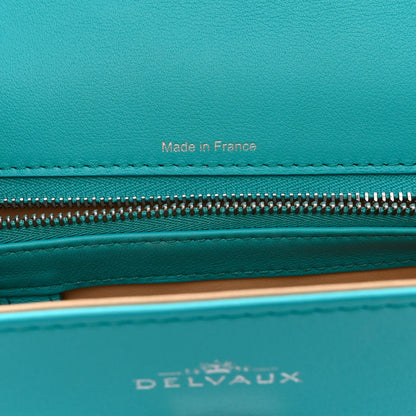 Delvaux Calfskin MM Tempete Satchel Turquoise 7 of 10