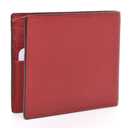 Gucci Calfskin Logo Bi-Fold Wallet Red 3 of 9